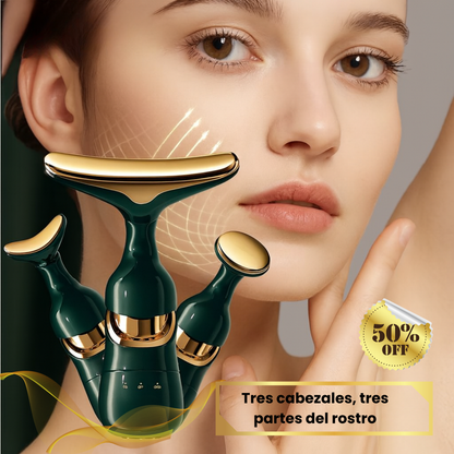 Masajeador de belleza Onda de sonido Vibración Desvanecimiento Cuello y arrugas faciales